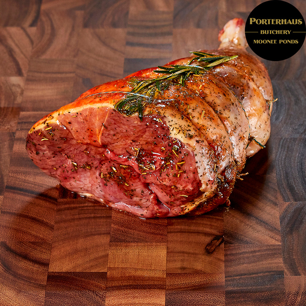 Mint & Rosemary Easy Carve Leg of Lamb